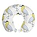 ABAKUHAUS Huella Animal Cojín de Viaje para Soporte de Cuello, pájaro exótico, Viajes Siestas Leer Mirar TV, 30x30 cm, Multicolor