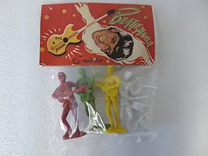 OPO 10 - Set of 4 Emirober The Beatles 8cm Beatlemania 60s Figurines - ref4