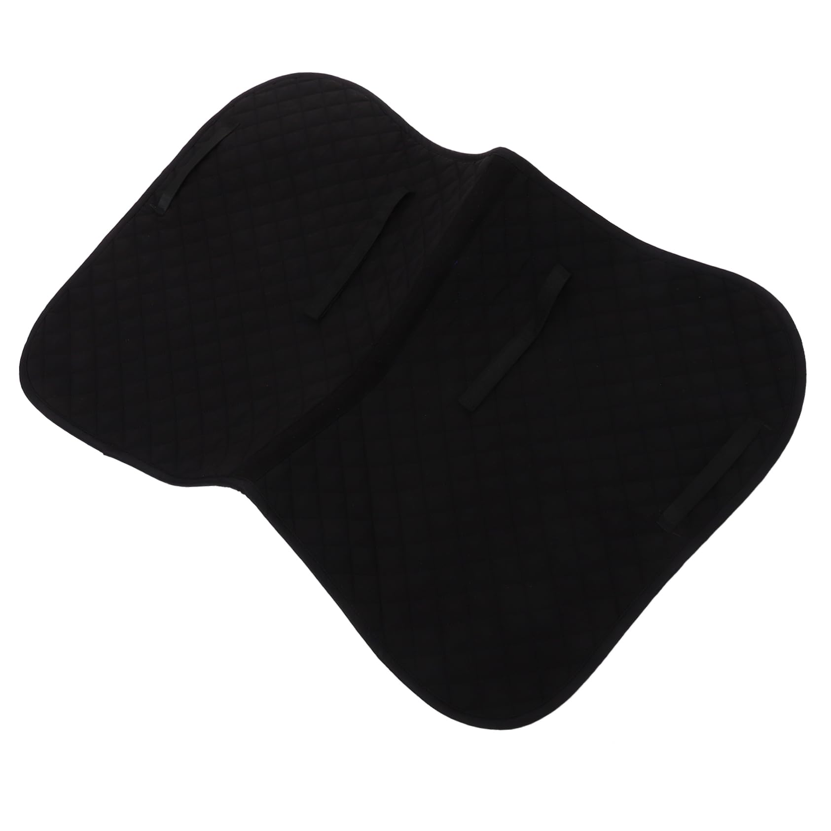 ibasenice Manta de Silla de Montar Occidental Antideslizante, Cómoda, Eva, Algodón y Poliéster, para Caballo, , Negro