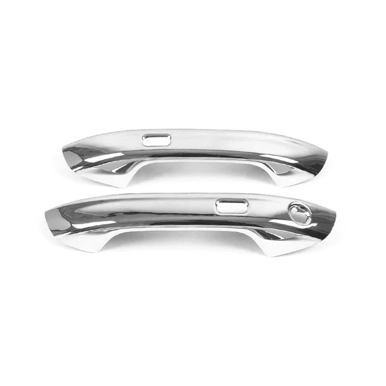 Bqwyedpl 2 1Hole 2 Smart Plat Fit For Seat Leon 2021-2024 Door Handle Bowl Scratch-Resistant Modification Special Accessories Car Door Latch Handle(2 1Hole 2 Smart Plat)