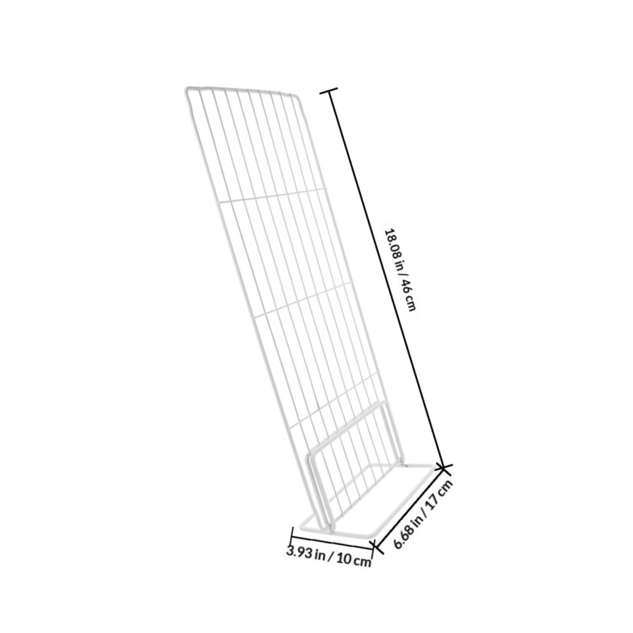 2 Satz Kühlschrank Trennwand für Supermarktdisplay und Gefrierschrankorganisation aus Eisen mit Belüftetem Design Metallregalteiler zur Lebensmitteltrennung Weiß