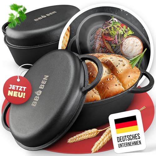 BBQ BEN Gusseisenbräter 34cm Schmortopf