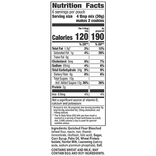 Image of Betty Crocker Sugar Cookie Mix, Makes twelve (12) 2-inch Cookies, 6.25 oz.