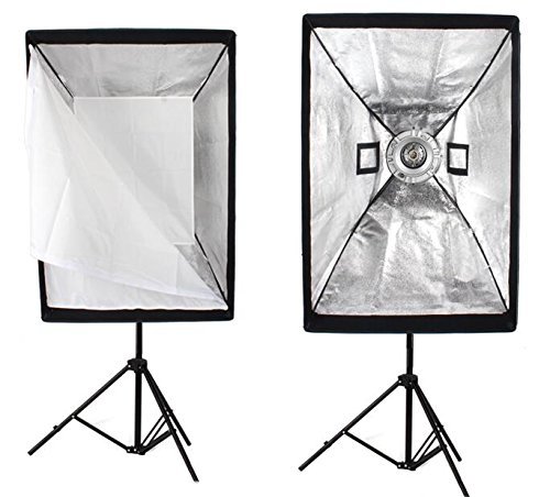 Godox 80x120 Centimeters/ 32x48 inches Softbox Lighting with Grid Beehive & Bowens Mount Speedring for Studio Photo Flash Speedlight Light and SUPON USB LED (80x120cm with Grid)