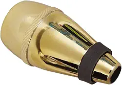 Esquirla Abafador reto para enfraquecimento do som de trompete, acessórios leves para trompete, substituição portátil para músicos que praticam, Ouro