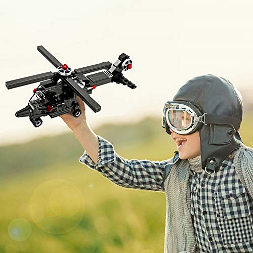 Military Fighter Jet Building Sets 3In1 Creator Helicopter Building Kit City Plane Army Warships War Airplane Building Toys 177 Pcs Construction Playset Stem Toys Gift For Boys Girls Kids Aged 6-12 #TOP6