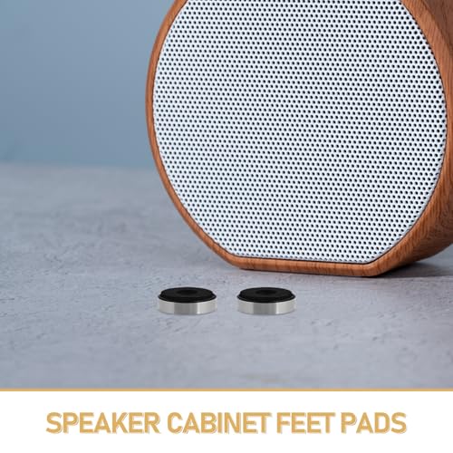 Kisangel 10 Almohadillas Aislantes para Pies de Altavoz, Antivibración para Amplificadores y DVD, Abs y Eva Duraderos, Plata, 10 Piezas, Accesorios para Audio HiFi en Electrónica - imagen 8