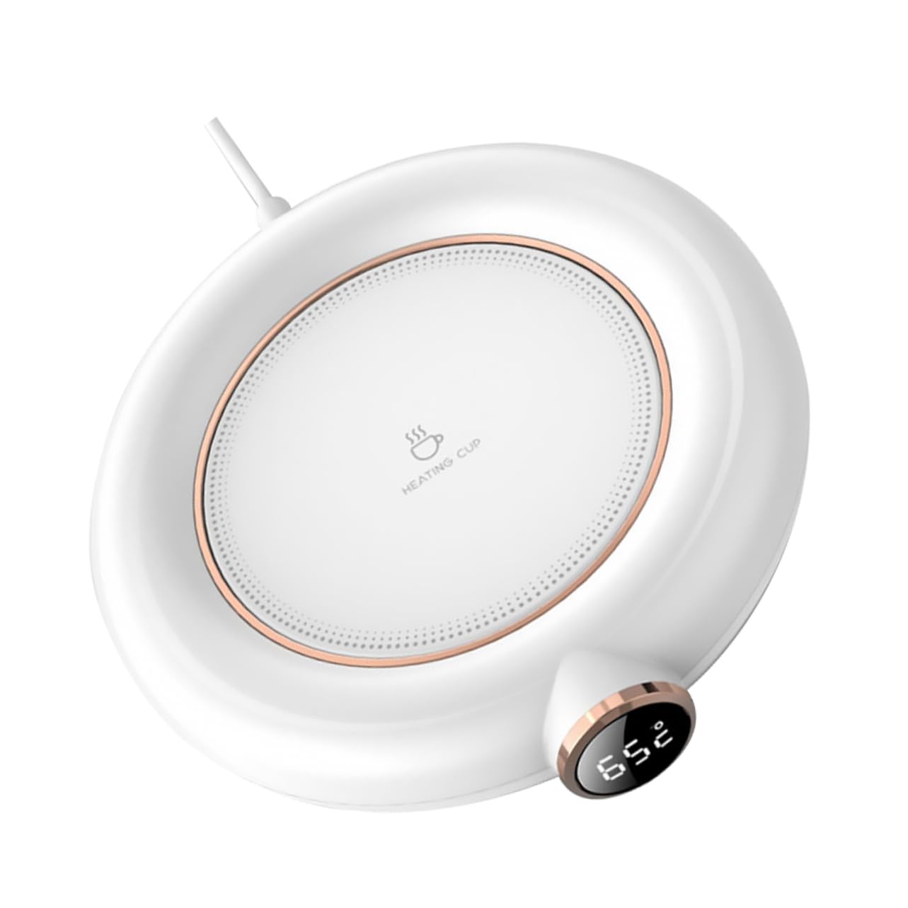 ABOOFAN 1Pc USB Coffee Mug Warmer Coaster Cup Heating Pad Temperature Settings for Coffee Tea Milk Soup Auto Shut Off Compact Portable Design