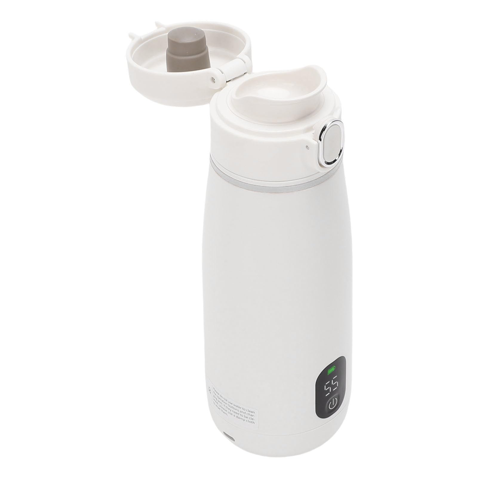 Hervidor Eléctrico Portátil de Acero Inoxidable de 350 Ml, Pequeña Caldera de Agua Caliente con Calefacción Inalámbrica para Viajes, Camping, Senderismo, Coche Al Aire Libre,