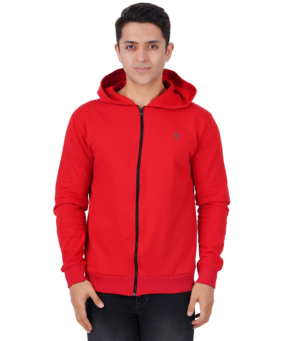 Mens Cotton Zipper Hoodie-image-37