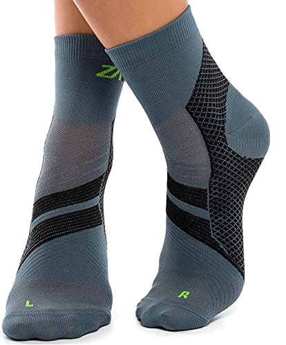 Juclise Kompressionssocken Damen - Coolmax Bambus Sport Socken Anti-Blasen