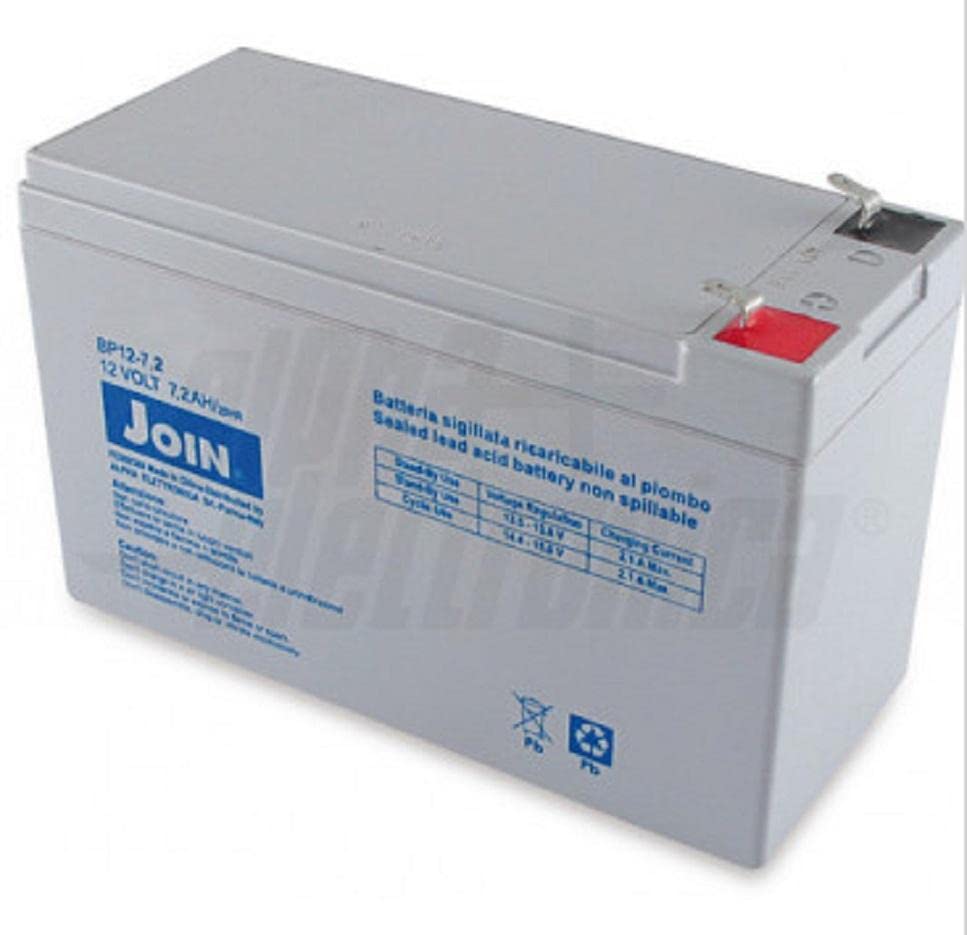 Batteria Ermetica Ricaricabile Al Piombo 12V Volt 7.5Ah 7,2 Ah 7 Ah Faston 4,8 - Foto 3