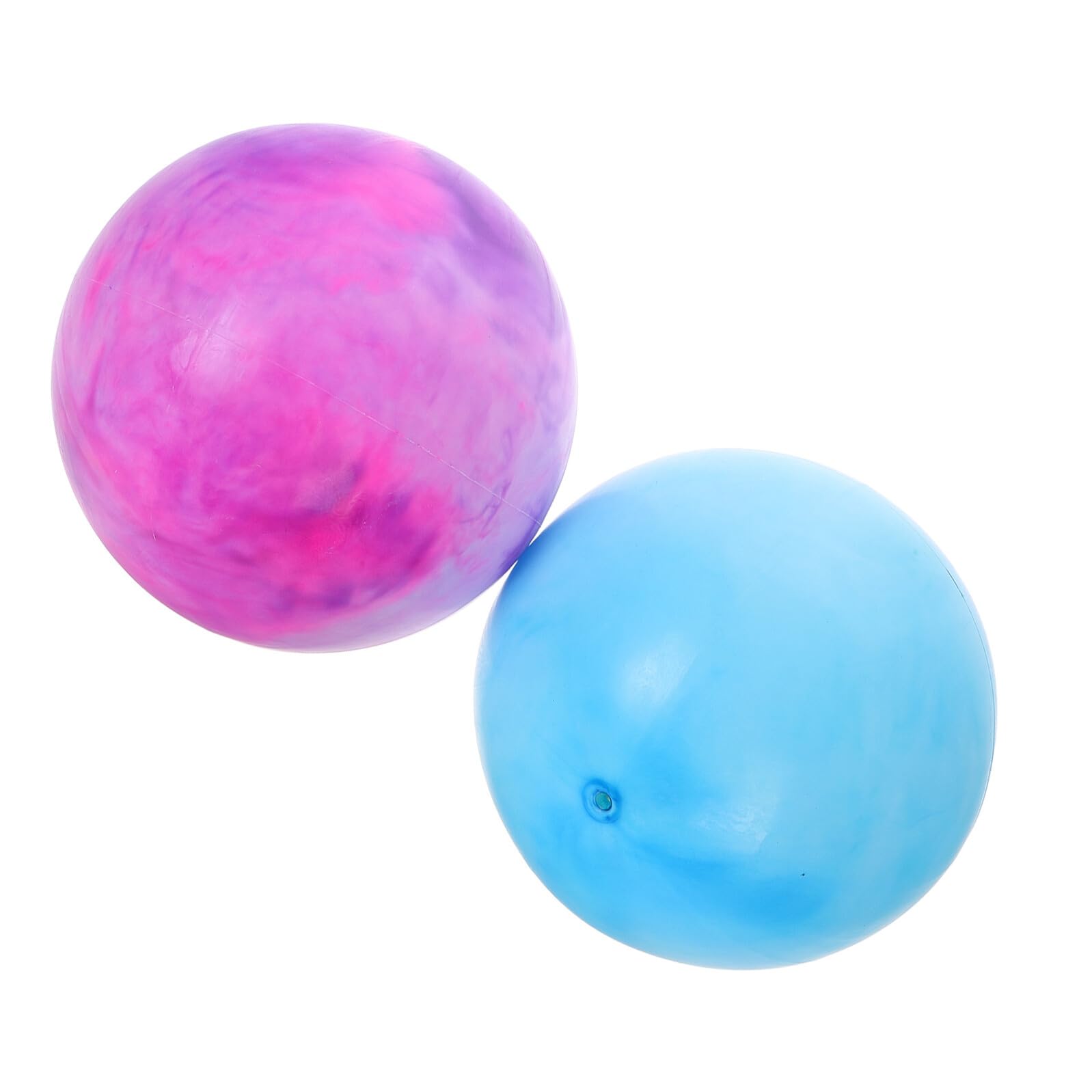 Mikinona Pelota de Yoga Inflable 30 cm 2 Unidades PVC Resistente Blanco y Azul para Pilates Fitness