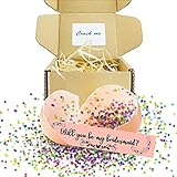 1DFAUL Will You Be My Bridesmaid Card, Bridesmaid Cards Proposal, Will You Be My Matron Of Honor Surprise Egg, Maid Of Honor Gifts from The Bride, Bridesmaid Cards Gifts for Best Friend, Sister