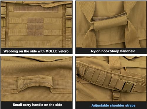 Bolso Táctico de Montañismo y Camping 106L Coyote Tan miniatura 4