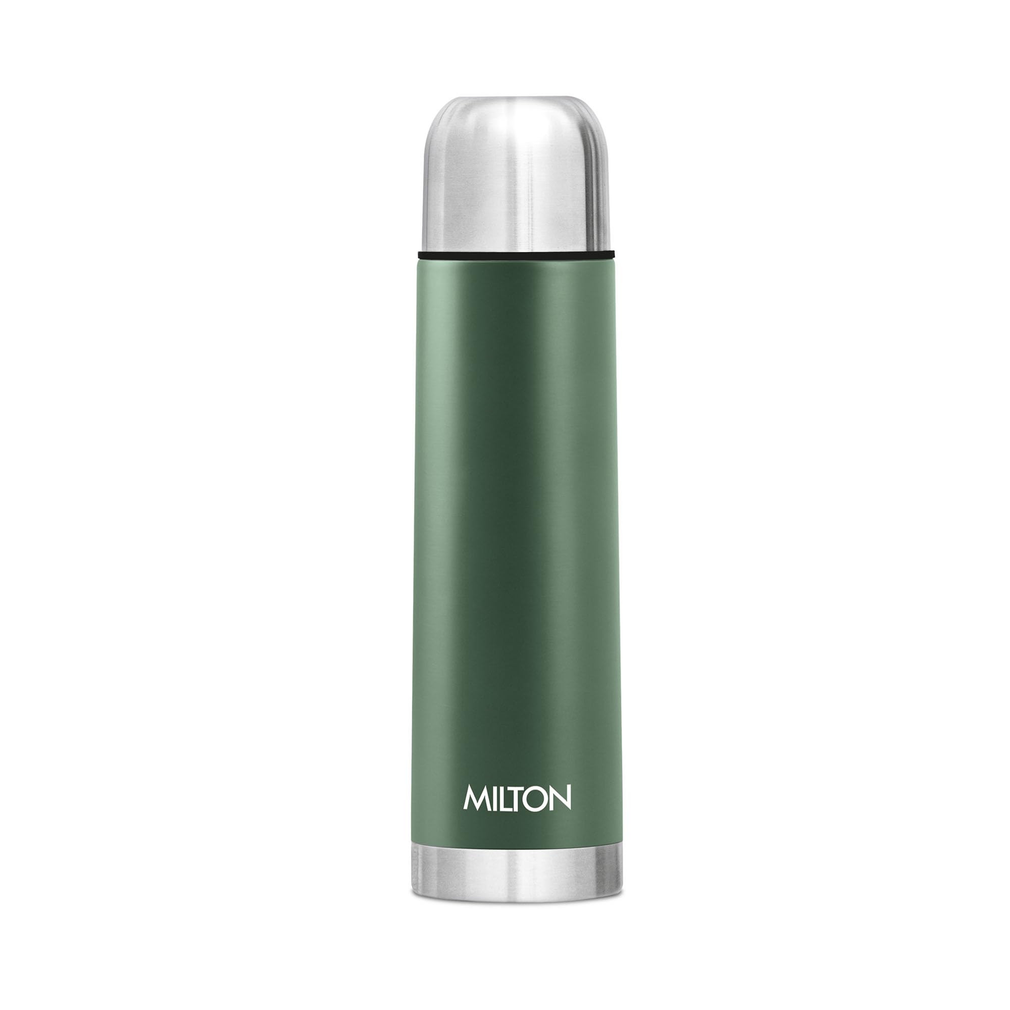 Milton Flip Lid 500 Thermosteel Vacuum Insulated Double Walled Flask with Drinking Cup lid & Jacket, 500 ml Water Bottles, 24 Hours Hot & Cold,Easy to Carry,Rust Proof, Tea, Coffee,Travel Bottle,Green (B0D45FF1HV) Amazon Price History, Amazon Price Tracker
