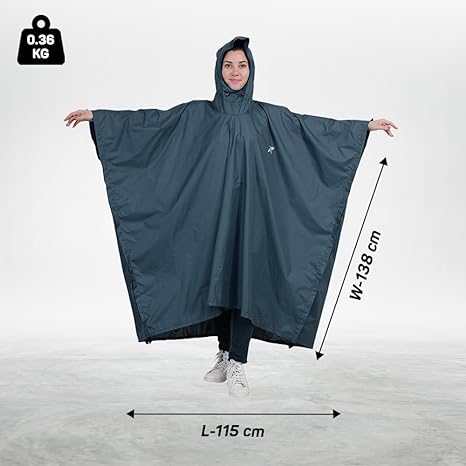 ROCKSPORT Unisex Outdoor Rain Poncho for Adult,Multi Use, Waterproof, Lightweight, Reusable & Packable, One Size Fits Most - Image 2