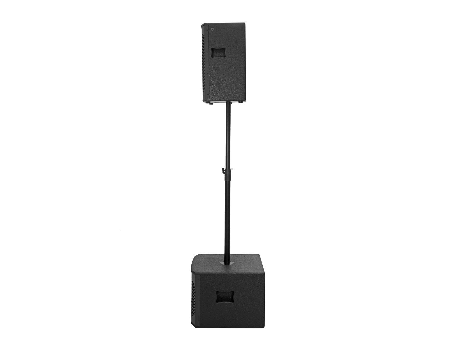 Omnitronic AZX-208 2-Wege Top 100W | Passive 2-Wege-Lautsprecherbox mit 8"-Woofer, 1"-Treiber und 100 W RMS | Stabiles MDF-Gehäuse mit Schutzgitter und Tragegriff