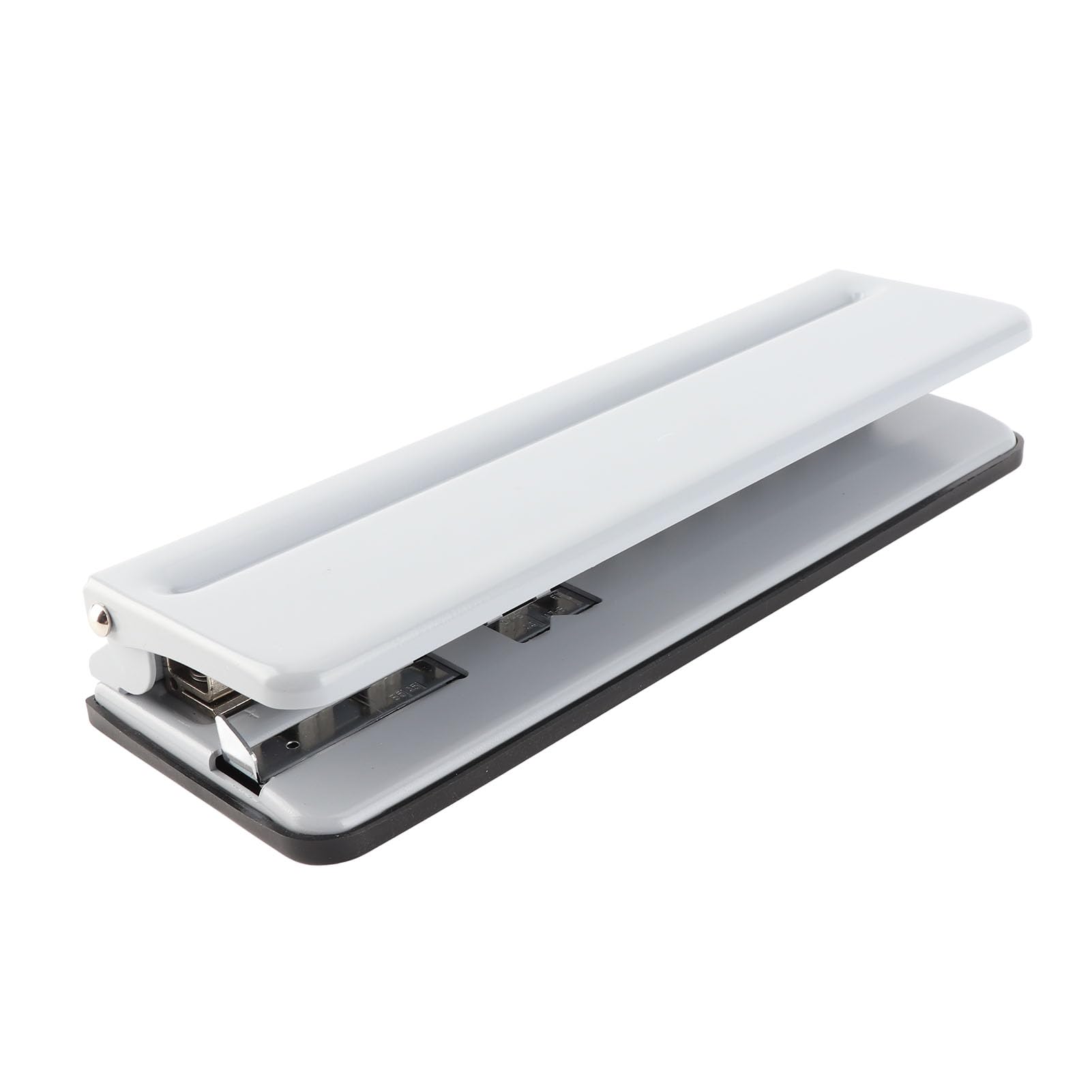 Cocoarm Perforadora de Papel Perforadora Ajustable de 12 Orificios Cuerpo de Metal Capacidad de 6 Hojas con Cuchillas Extraíbles Base Antideslizante y Recolector de Desechos para Papel de Hojas (GREY)