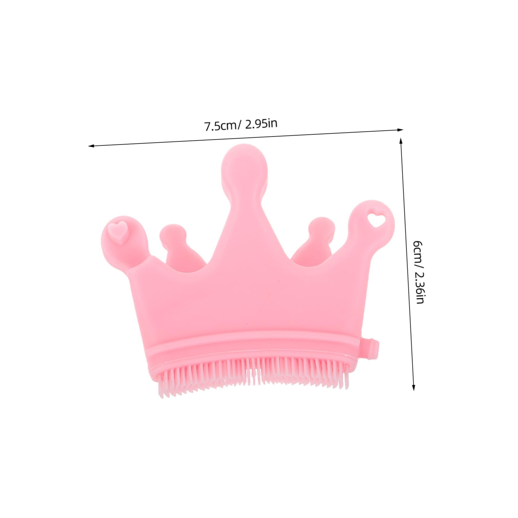 VICASKY Nail Art Brush Nail Brush Crown Fingernail Polish Holder Wall Nail Polisher Press on Nail Display Hand Scrubber Nail Display Stand Silicone Nail Separator Nail Dust Pink