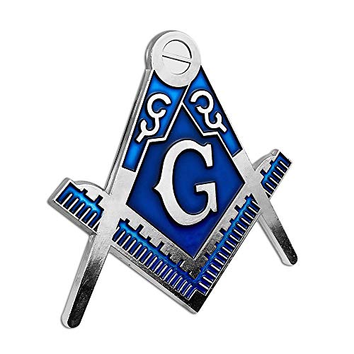 Emblema de metal para auto masónico de alta resistencia y acabado premium 2