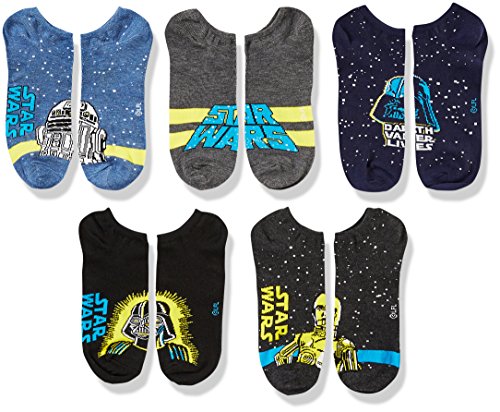 STAR WARS Men's Classic 5 Pack No Show Socks2