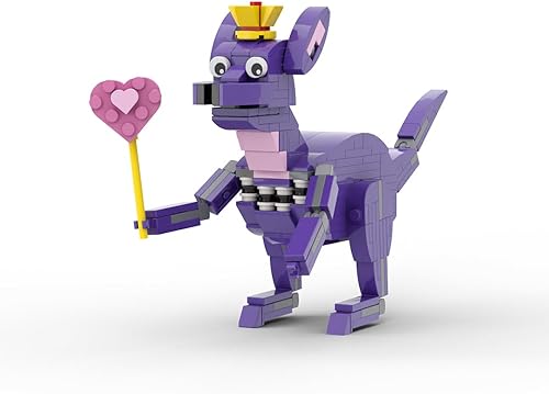 Banban's - Kit de bloques de construcción para jardín de infantes, modelo de canguro púrpura de Gaten of Banban, juguete de amigos, monstruo, juego