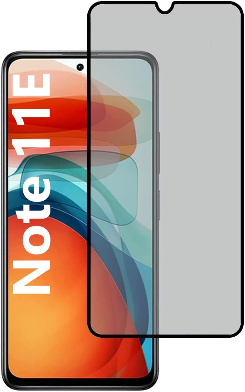 EXELLE for Xiaomi Redmi Note 11E Privacy Glass Screen Protector, 9H Hardness [Anti Scratch][Anti-Fingerprint] Bubble Free Flim for Redmi Note 11E