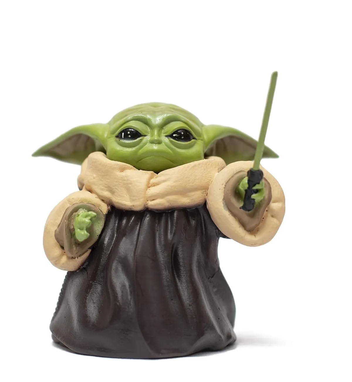 BabyYoda Action Figure Collectible with Light Saber- 10 cm,-image-44