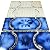 Tenedos Marble Royal Blue Glossy Porcelain Mosaic Tile on 6x12 Mesh for Pool, Bathroom, Shower, Kitchen Backsplash, Accent Wall (1 Sheet)