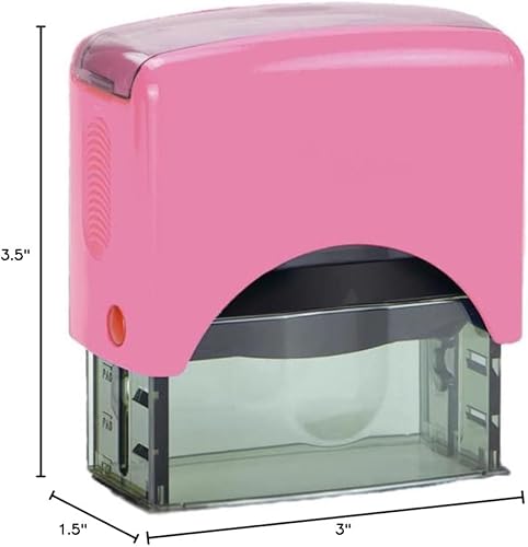 Hubco Sello de notario rosa premium y sello notario autoentintado Hubco Rosa S-844 - Carolina del Sur