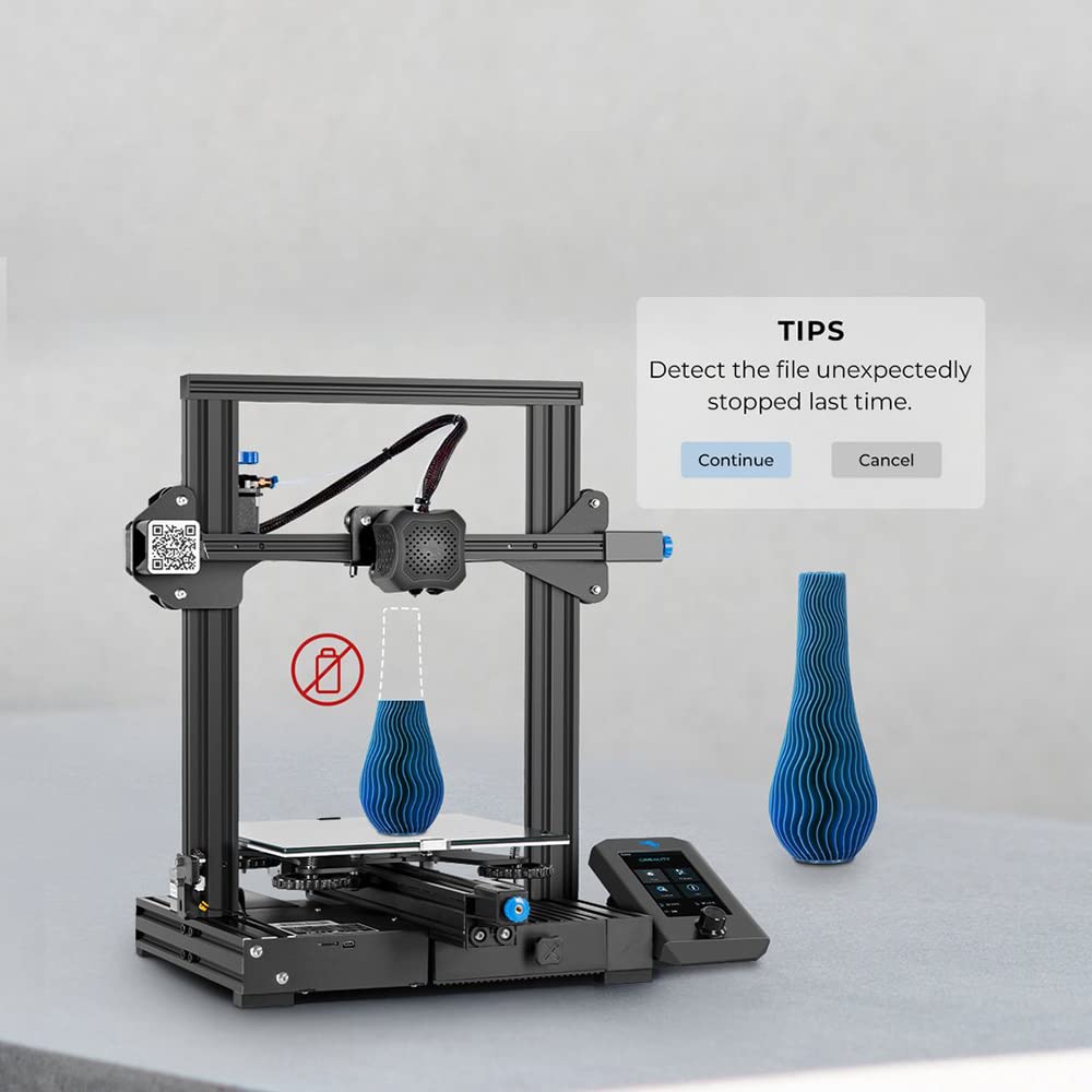 Creality Ender-3 V2 Upgraded 3D Printer with Silent Motherboard Meanwell  Power Supply Carborundum Glass Platform and Resume Printing 220x220x250mm:  Amazon.com: Industrial & Scientific