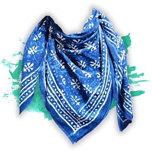 Lightweight Soft Cotton Celestial Scarf for Women Pouch, Bandana, Shawl, Wrap for Summer, Spring, Fall, Winter3