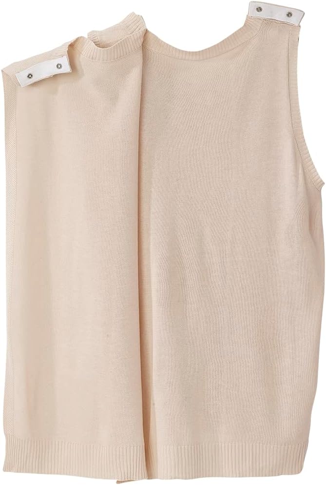 Women’s Open-Back Adaptive No-Peek Embroidered Sweater Vest - Image 2