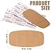 Sinmoe 100 Pcs Large Big Flexible Adhesive Bandages Wound Care Latex Free Fabric PE Bandages for Care and Protect Wounds, 2 x 4 Inch(Brown)