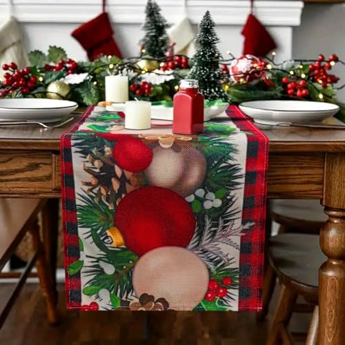 AUAUY Table Runner with Handmade Tassels, Boho Style Sage Green Weave Stripes Polyester Fabric Table Runner, Macrame Table Decoration for Holiday Party Dining Wedding and Everyday Use(33x180cm)