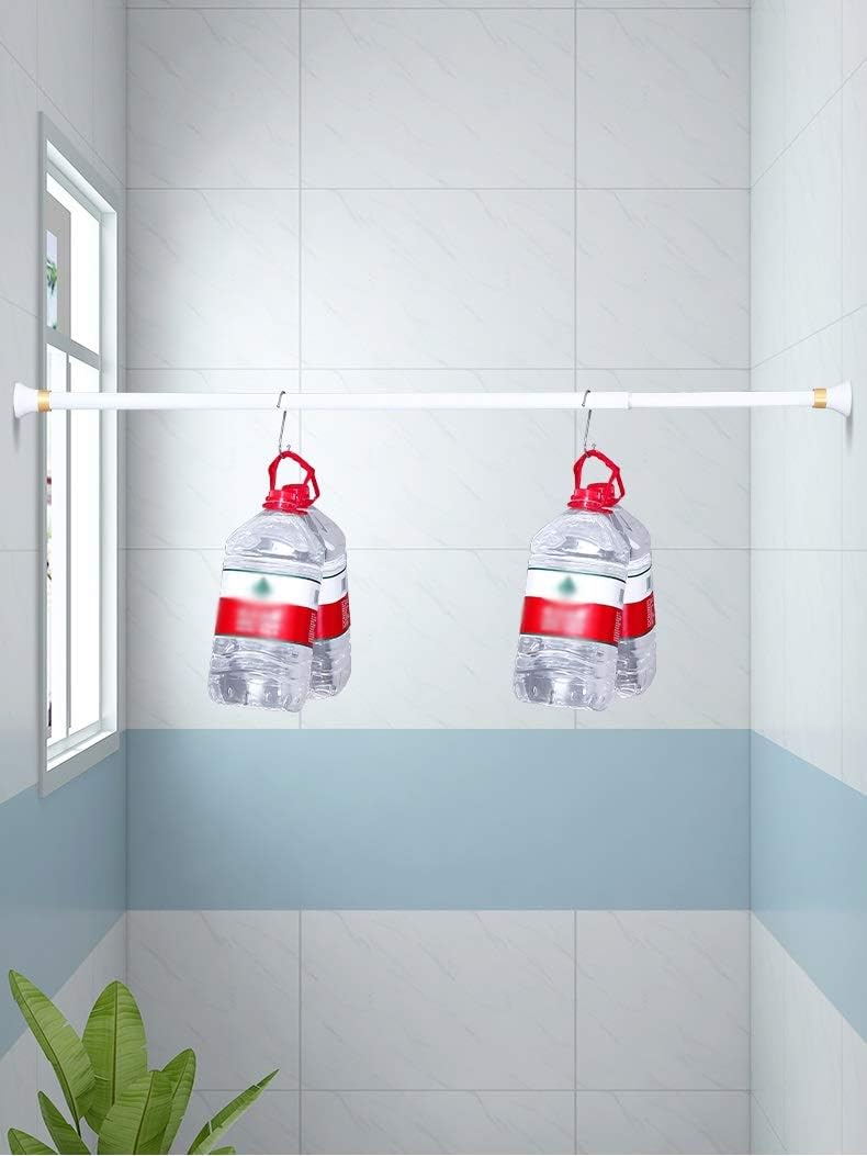 Tension Rod Shower Rail Curtain Poles, Telescopic Shower Curtain Pole，Non-Slip, Tension Curtain Rods, Non-Slip, Tension Curtain Rods modern Shower Curtain Rods