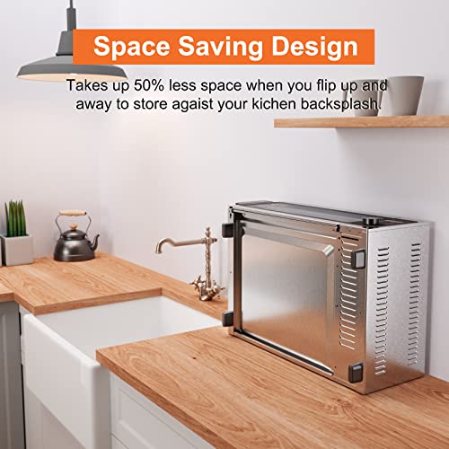 Air Fryer Toaster Oven Combo - Fabuletta 10-In-1 Countertop Convection Oven 1800W, Flip Up & Away Capability For Storage Space, Oil-Less Air Fryer Oven Fit 12" Pizza, 9 Slices Toast, 5 Accessories #TOP3