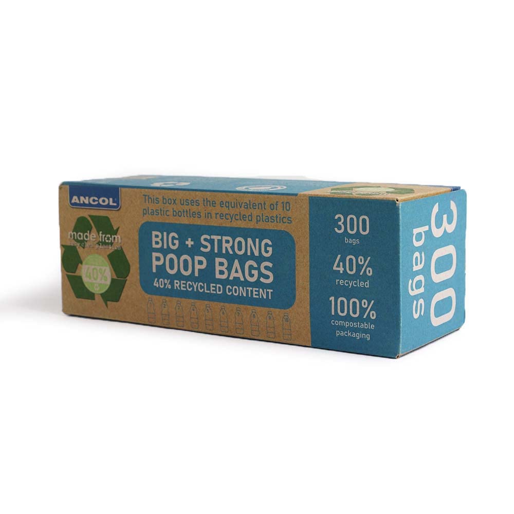 Ancol Big + Strong Poop Bags (300 x 3 = 900 Bags) 100% Compostable