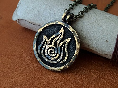 Avatar Last Airbender Fire Nation Necklace Pendant Element Jewelry