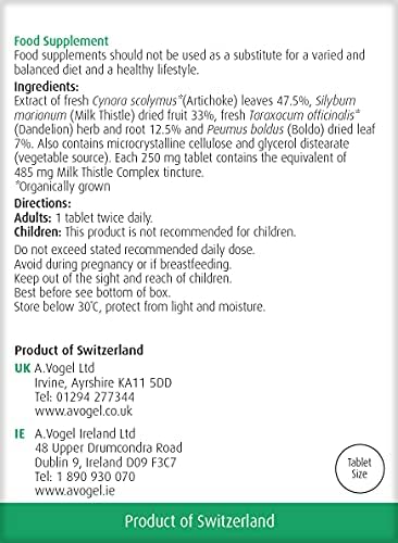 A.Vogel Milk Thistle Complex Tablets (60)