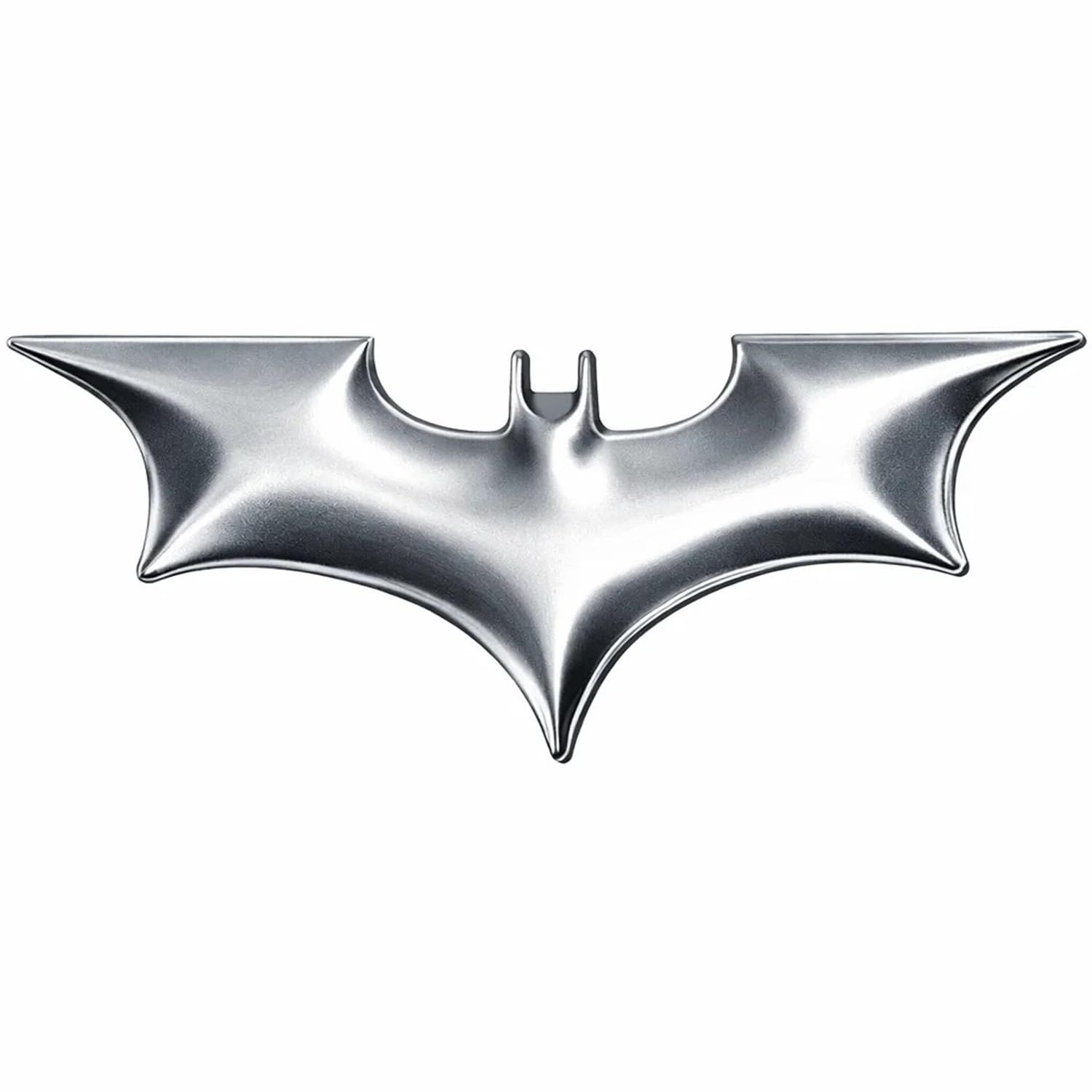 DC Batman Emblem 3D Metal for M4 2025 to 2026 Year Onwards All Models Car Fuel Tank Side Stickers Badges/Logo for All Cars & Bikes (Silver)