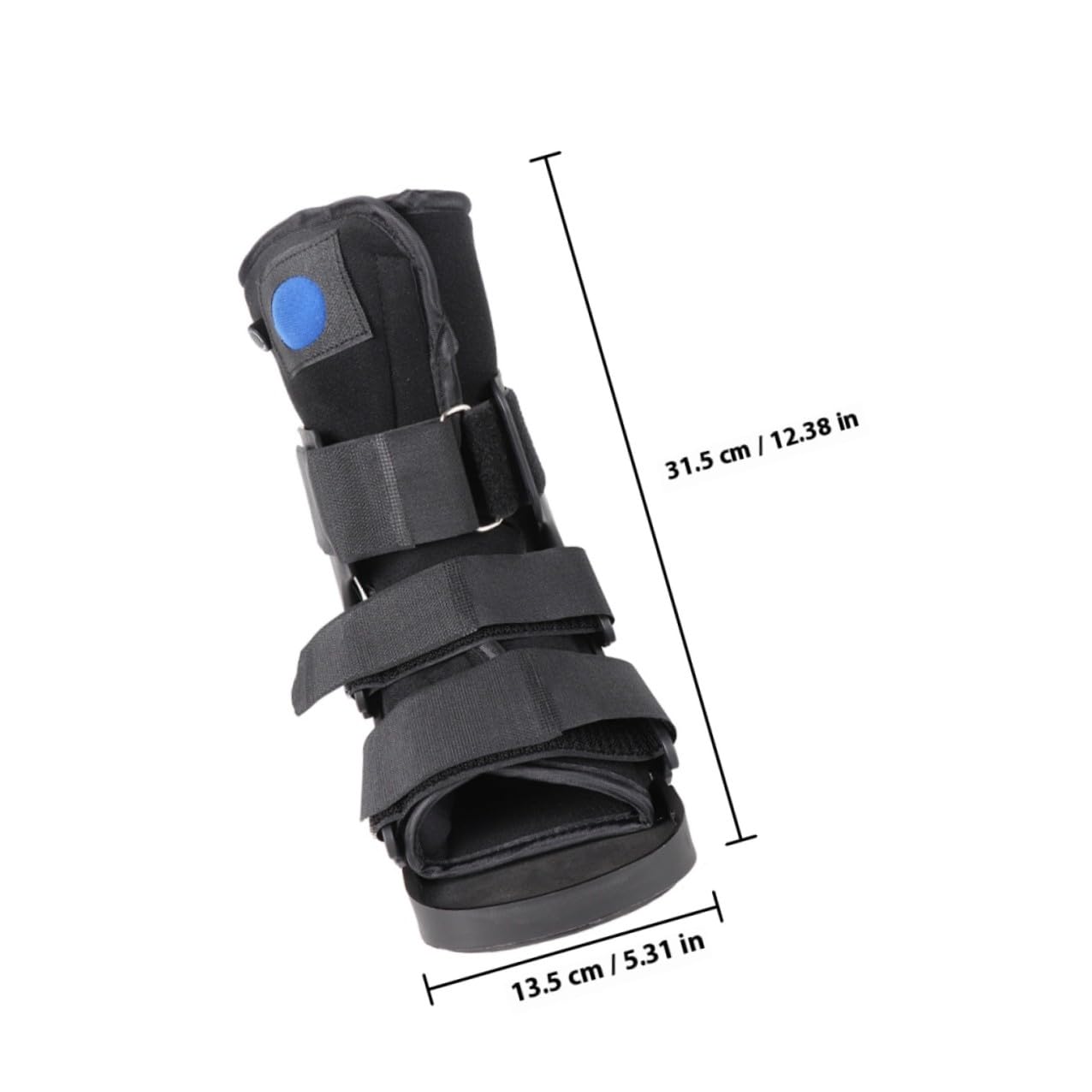 Ankle Fixation Brace Foot Support Boot with Inflatable Cushion, Low-profile Sprain Rehabilitation Shoe for Adults, Medical Post-surgery Walking Boot for Tendon