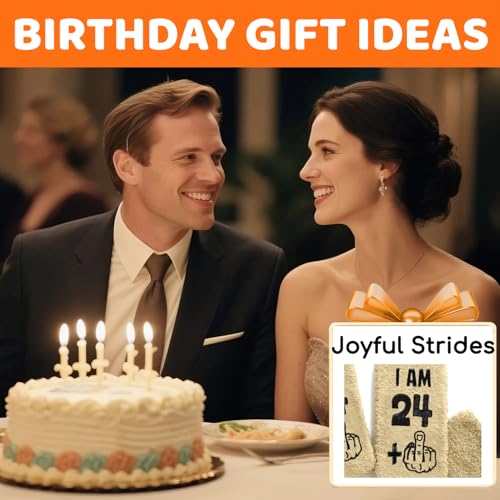 Image of HAPPYPOP Funny Birthday Gifts - 20 25 30 35 40 45 50 55 Year Old Birthday Socks for Him Her