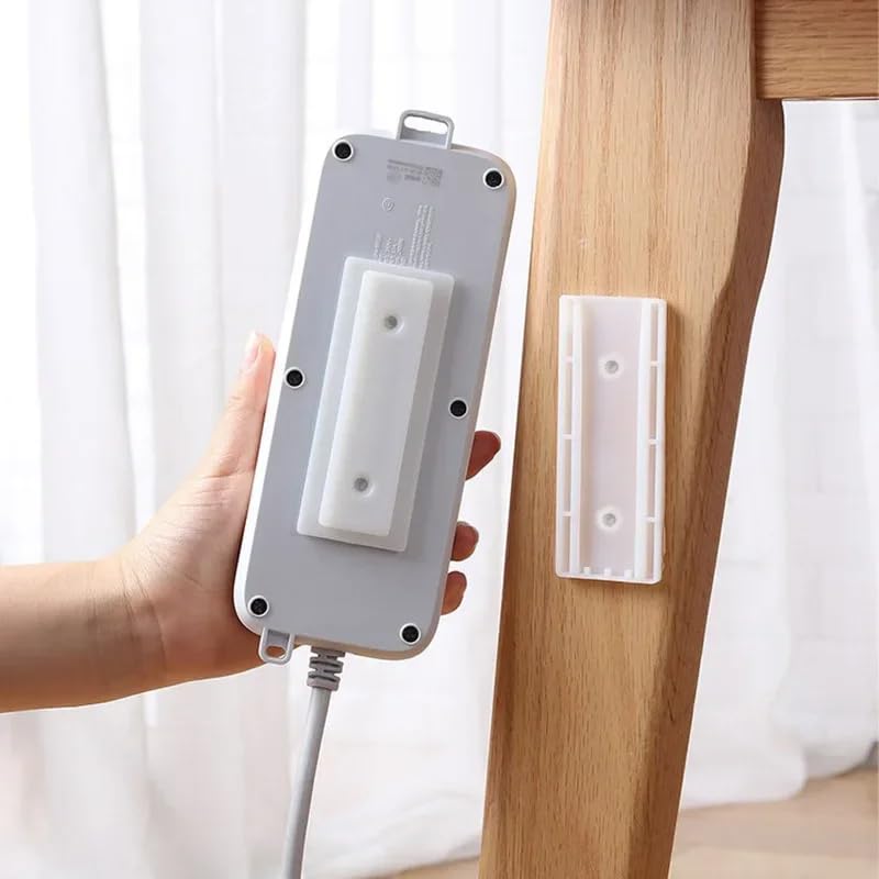 Wall-Mounted Power Strip Holder - Self-Adhesive | Easy Install and No Drill | Plug Socket Rack Home Office Organizer |Power Strips | Routers | Heavy Duty | Nail-Free | Pack of 1 (B0D1CW9MPX) Amazon Price History, Amazon Price Tracker