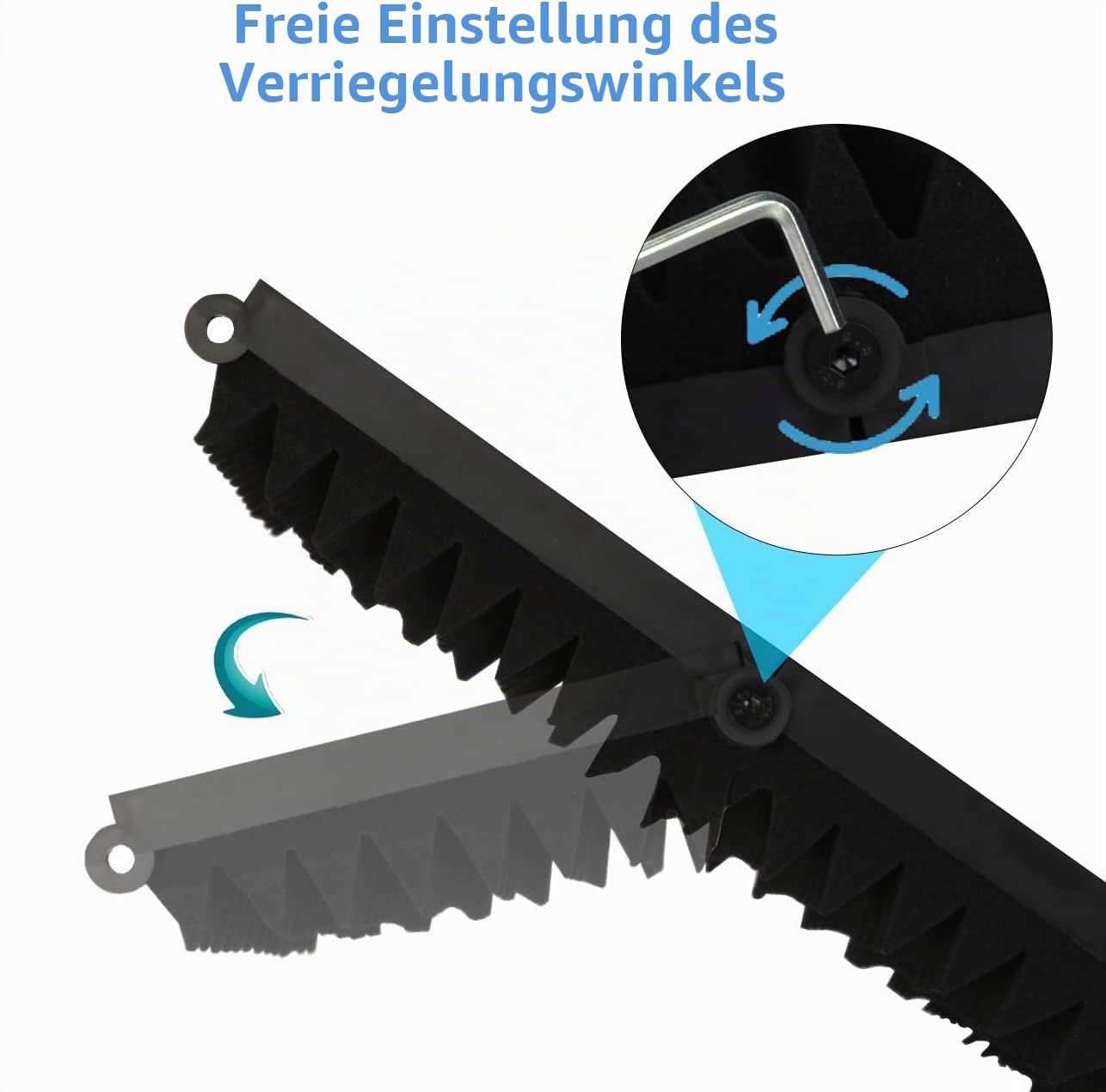 Depusheng Faltbares Mikrofon Isolationsschild Studioaufnahme Live Übertragung 5 Panel Popfilter Einstellbarer Mikrofonisolator mit hoher Dichte, Schwarz