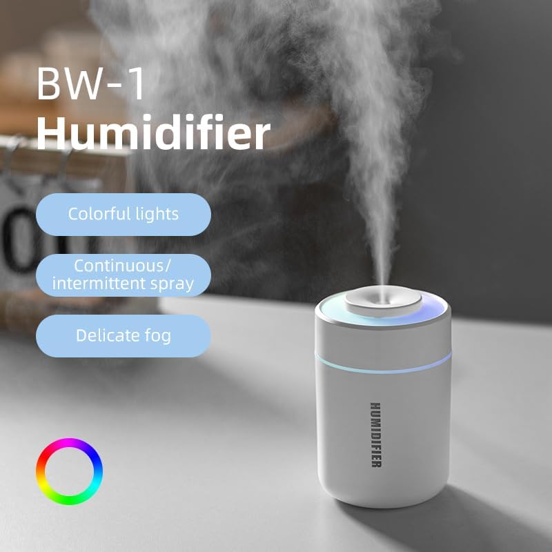 Miniatura 2 de Mini humidificador portátil, 6.1 fl oz USB Cool Mist pequeños humidificadores para dormitorio, humidificación personal de escritorio para coche,