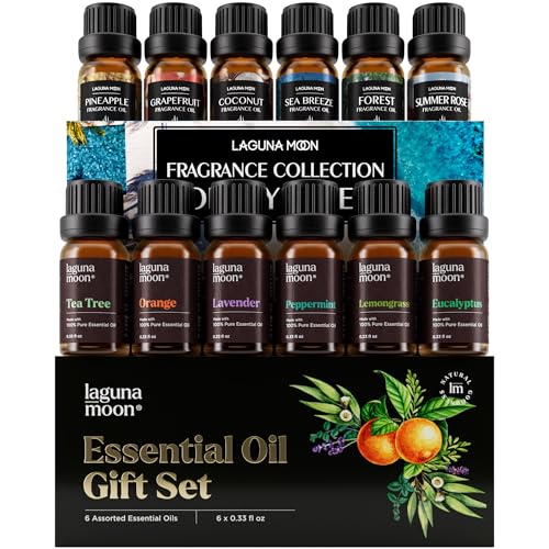 Lagunamoon Top 6 Blends Essential Oil Sets (10ml) and 6