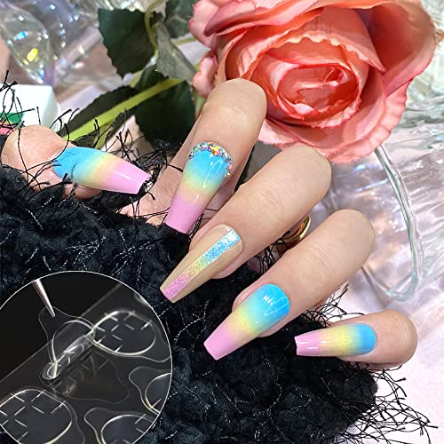 1200Pcs (50 Sheets) Double Side Gel Nail Glue For Press On Nails:nail Glue For Nail Tips,Waterproof False Nail Tips Jelly Gel Glue For Nails,Quickly Operation And Easy To Remove.(50 Sheets) #TOP2