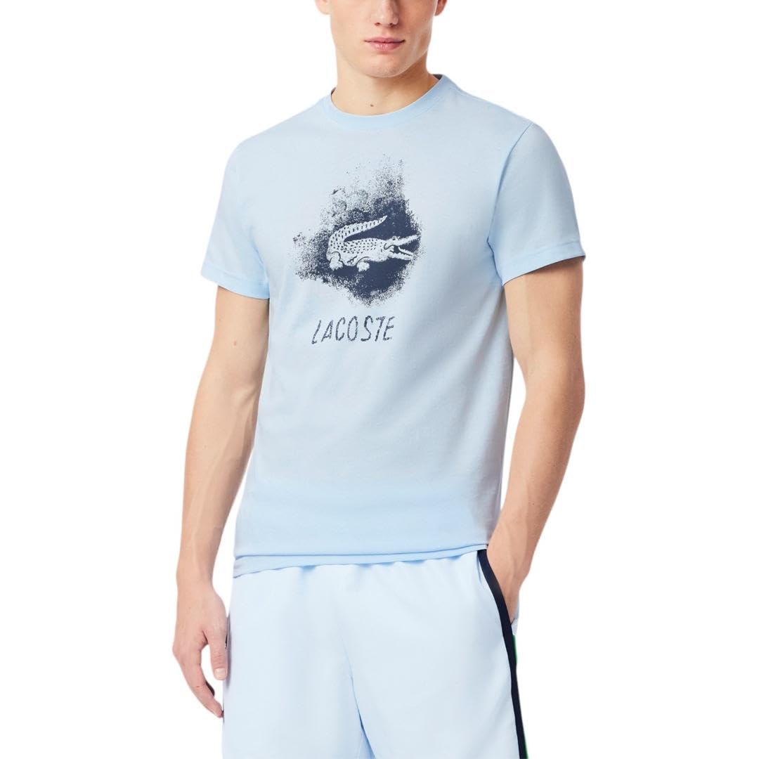 

                                                    Lacoste Men's Ultra Dry Graphic T-Shirt, Baby Blue